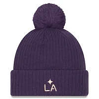 New Era LA Galaxy 2025 Jersey Hook Cuffed Knit Hat with Pom