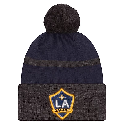 New Era LA Galaxy 2025 Kickoff Cuffed Knit Hat with Pom