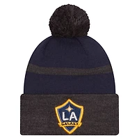 New Era LA Galaxy 2025 Kickoff Cuffed Knit Hat with Pom