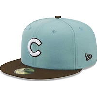 New Era Light /Brown Chicago Cubs Beach Kiss 59FIFTY Fitted Hat
