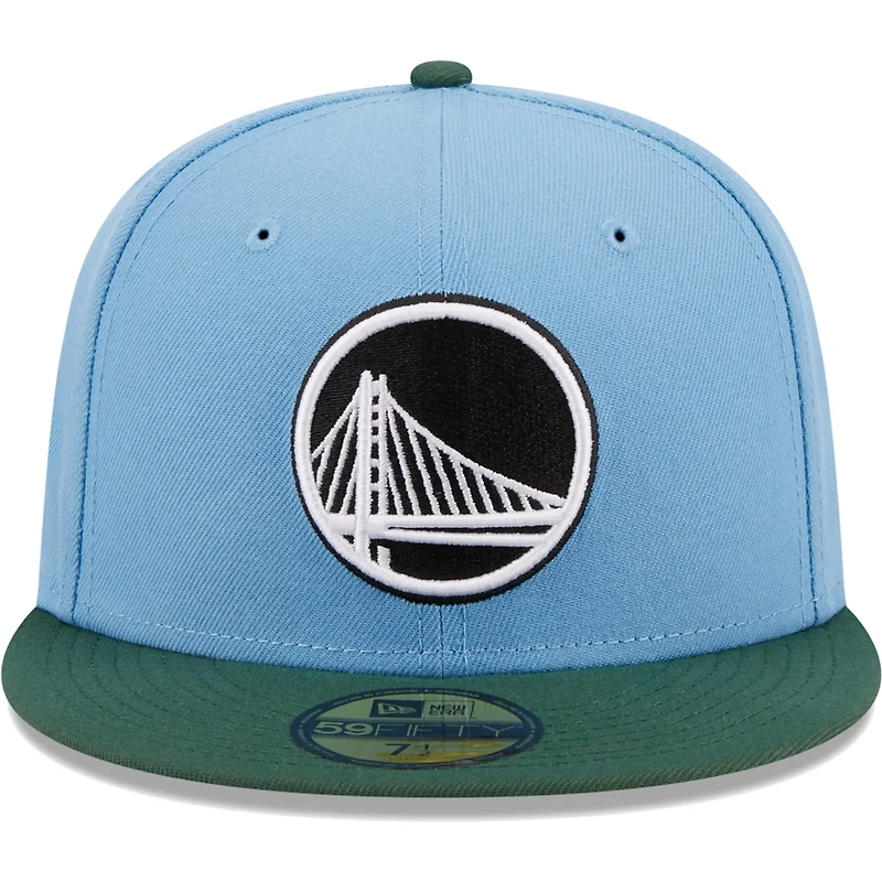 New Era Light /Green Golden State Warriors Two-Tone 59FIFTY Fitted Hat