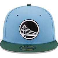 New Era Light /Green Golden State Warriors Two-Tone 59FIFTY Fitted Hat