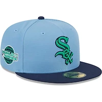 New Era Light /Navy Chicago White Sox Green Undervisor 59FIFTY Fitted Hat