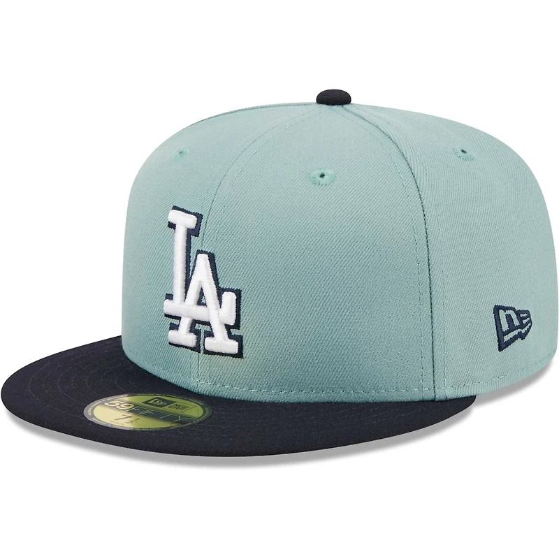 New Era Light /Navy Los Angeles Dodgers Beach Kiss 59FIFTY Fitted Hat