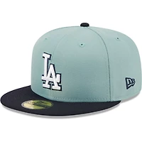 New Era Light /Navy Los Angeles Dodgers Beach Kiss 59FIFTY Fitted Hat