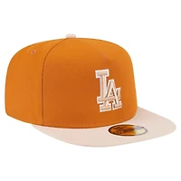 New Era Light Beige Los Angeles Dodgers Two-Tone Color Pack A-Frame 59FIFTY Fitted Hat