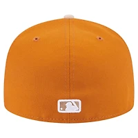 New Era Light Beige Los Angeles Dodgers Two-Tone Color Pack A-Frame 59FIFTY Fitted Hat