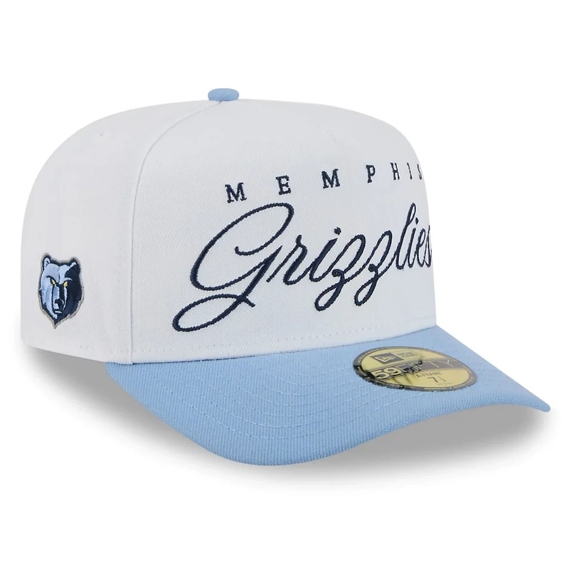 New Era Light Blue Memphis Grizzlies 2025 NBA Draft A-Frame 59FIFTY Fitted Hat