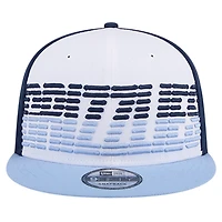 New Era Light Blue Memphis Grizzlies Throwback Gradient Tech Font 9FIFTY Snapback Hat