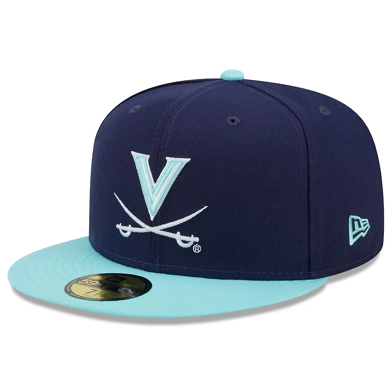 New Era /Light Blue Virginia Cavaliers 59FIFTY Fitted Hat