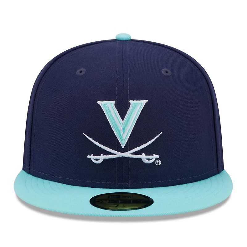 New Era /Light Blue Virginia Cavaliers 59FIFTY Fitted Hat
