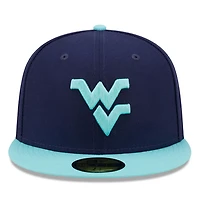 New Era /Light Blue West Virginia Mountaineers 59FIFTY Fitted Hat