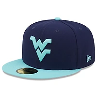 New Era /Light Blue West Virginia Mountaineers 59FIFTY Fitted Hat