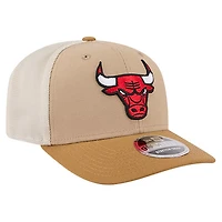 New Era Light Brown Chicago Bulls Two-Tone 9SEVENTY Adjustable Trucker Hat