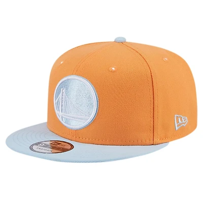 New Era Light Brown Golden State Warriors 2-Tone Color Pack 9FIFTY Snapback Hat