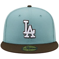 New Era Light Brown Los Angeles Dodgers 1988 World Series Beach Kiss 59FIFTY Fitted Hat