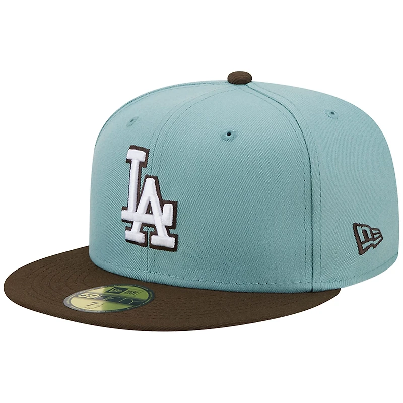 New Era Light Brown Los Angeles Dodgers 1988 World Series Beach Kiss 59FIFTY Fitted Hat