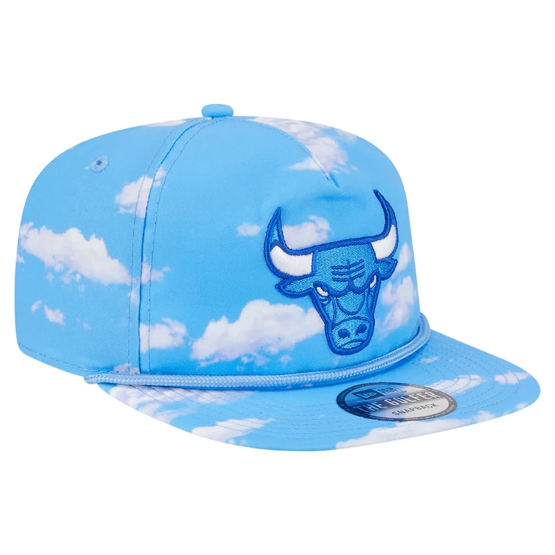 New Era Light Chicago Bulls Head in the Clouds Golfer Rope Adjustable Hat