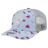 New Era Light Gray Boston Celtics Adventure Aloha Pattern 9SEVENTY Stretch-Snap Hat