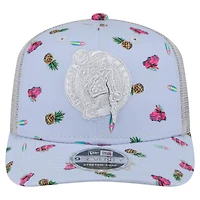 New Era Light Gray Boston Celtics Adventure Aloha Pattern 9SEVENTY Stretch-Snap Hat