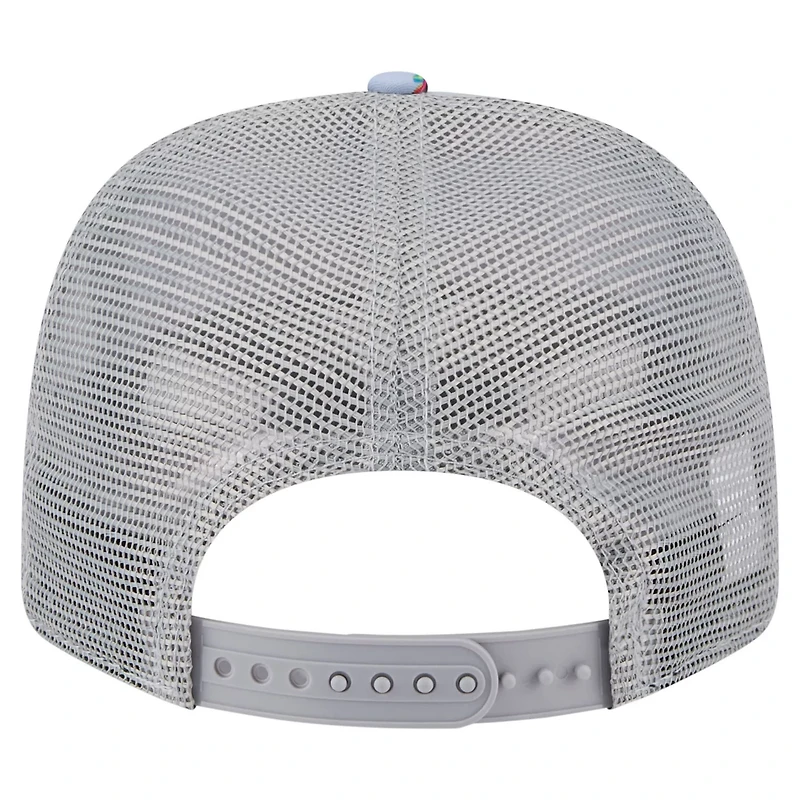 New Era Light Gray Los Angeles Lakers Adventure Aloha Pattern 9SEVENTY Stretch-Snap Hat