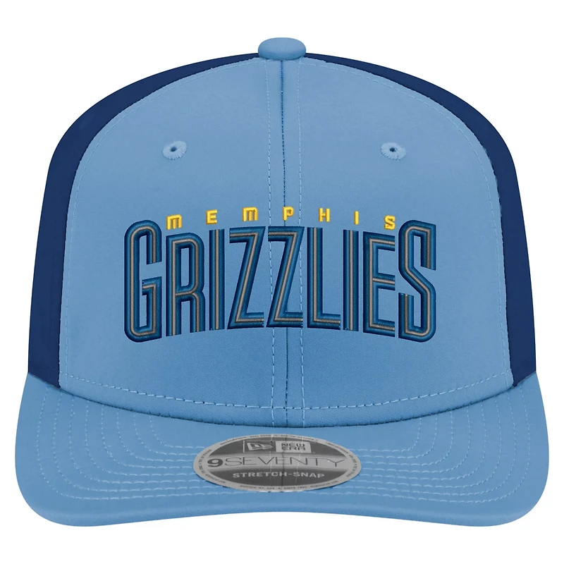 New Era Light Memphis Grizzlies Statement Edition Jersey Hook 9SEVENTY Stretch-Snap Hat