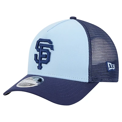 New Era Light Navy San Francisco Giants 2-Tone Color Pack 9FORTY M-Crown A-Frame Adjustable Hat