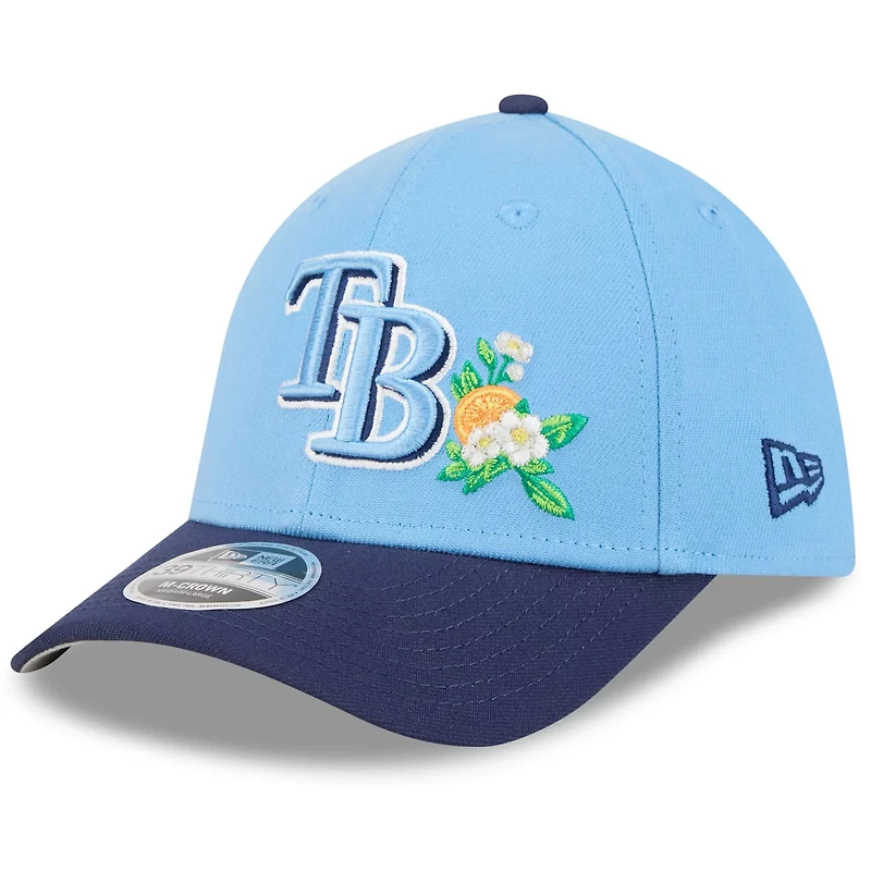 New Era Light Navy Tampa Bay Rays 2026 Spring Training M-Crown 39THIRTY Flex Hat