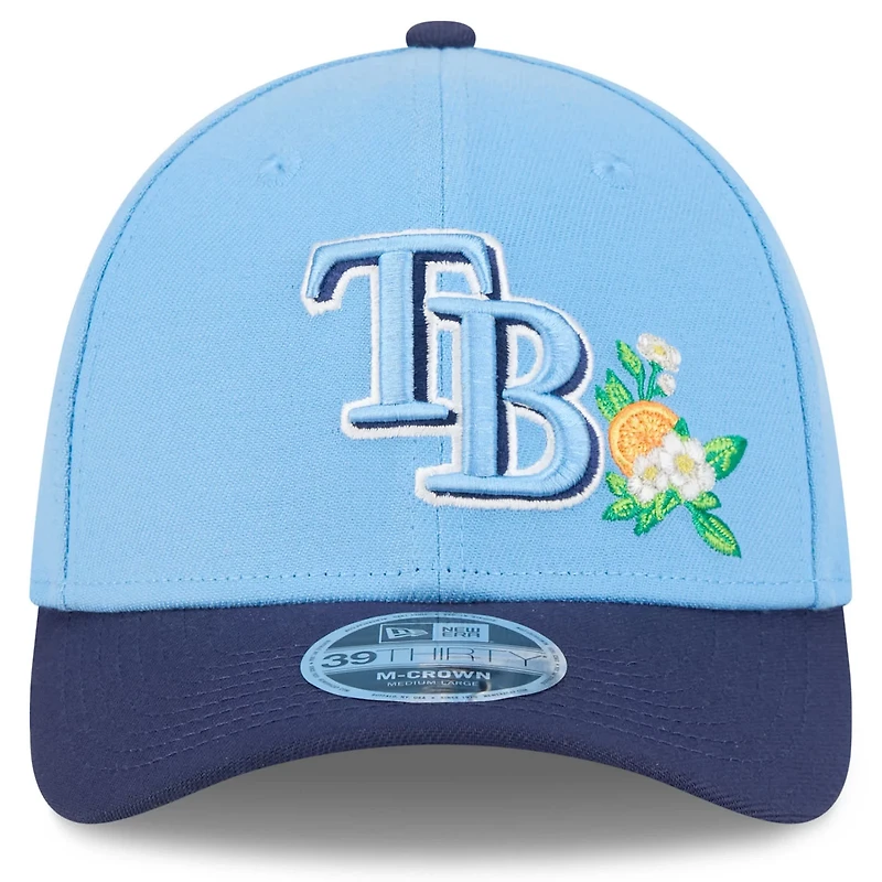 New Era Light Navy Tampa Bay Rays 2026 Spring Training M-Crown 39THIRTY Flex Hat