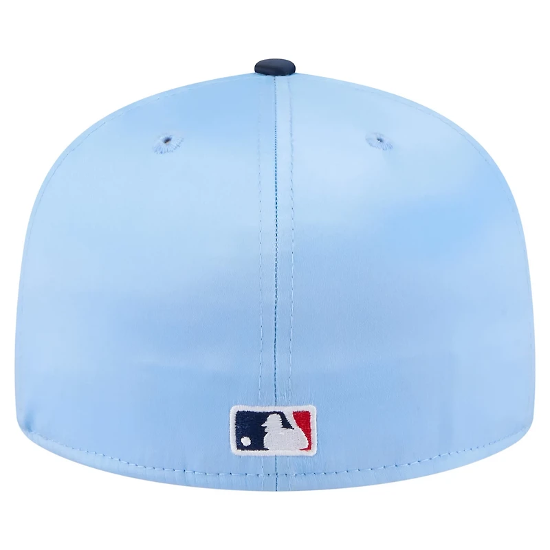 New Era Light Navy Tampa Bay Rays Satin 59FIFTY Fitted Hat