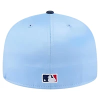 New Era Light Navy Tampa Bay Rays Satin 59FIFTY Fitted Hat