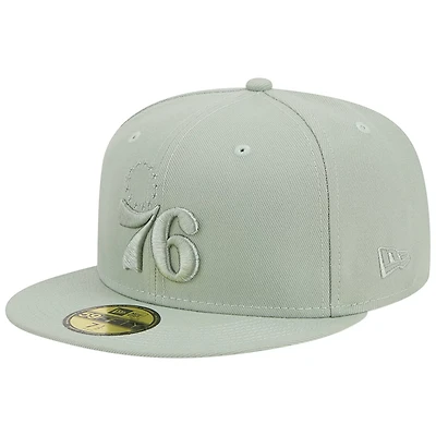 New Era Light Philadelphia 76ers Sage Color Pack 59FIFTY Fitted Hat