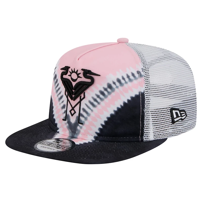 New Era Light Pink Inter Miami CF Tie-Dye Adjustable Golfer Hat