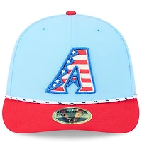 New Era Light Red Arizona Diamondbacks 2025 Fourth of July Low Profile 59FIFTY Fitted Hat