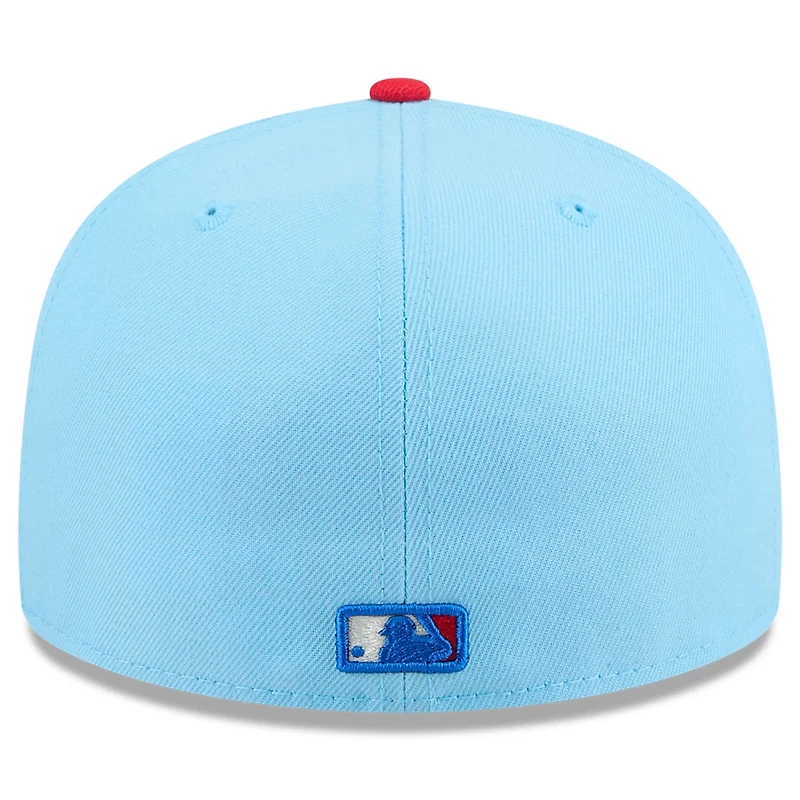 New Era Light Red Athletics 2025 Fourth of July 59FIFTY Fitted Hat