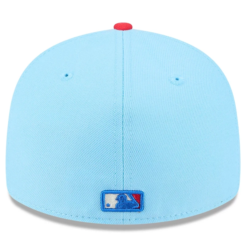 New Era Light Red Athletics 2025 Fourth of July Low Profile 59FIFTY Fitted Hat