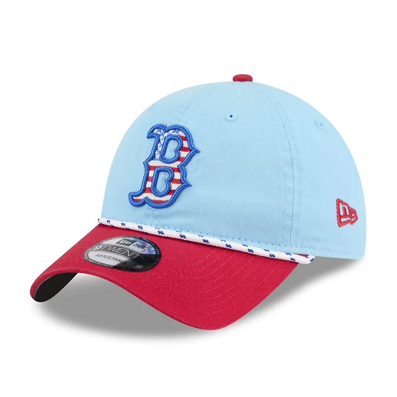 New Era Light Red Boston Red Sox 2025 Fourth of July 9TWENTY Adjustable Hat