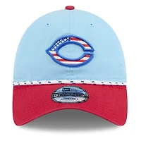 New Era Light Red Cincinnati Reds 2025 Fourth of July 9TWENTY Adjustable Hat