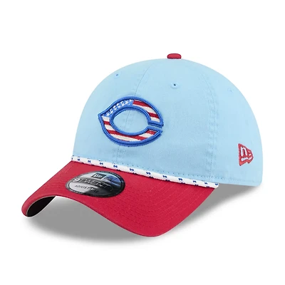 New Era Light Red Cincinnati Reds 2025 Fourth of July 9TWENTY Adjustable Hat