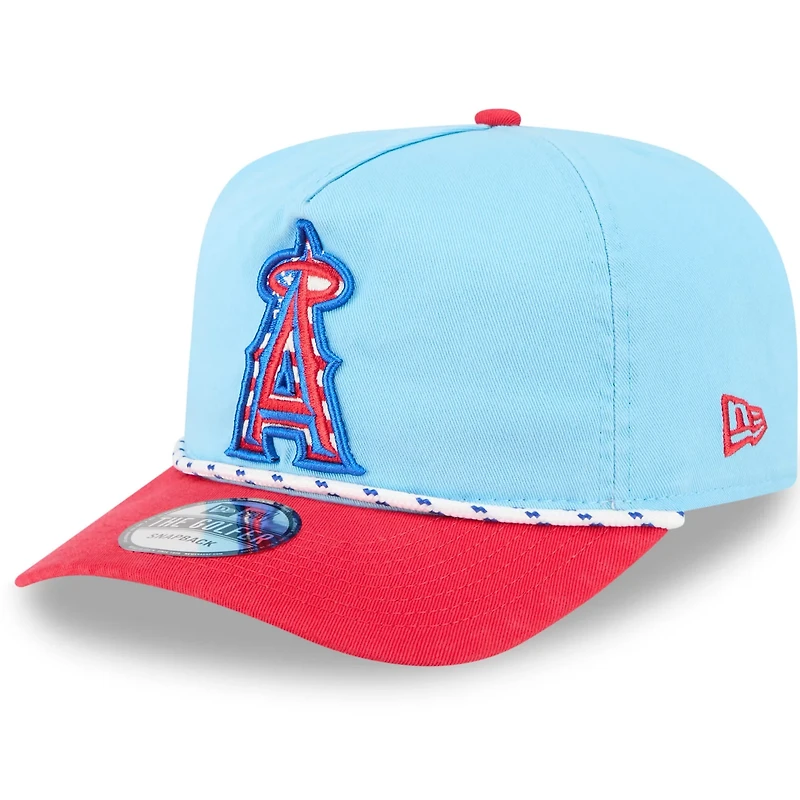 New Era Light Red Los Angeles Angels 2025 Fourth of July Golfer Snapback Hat