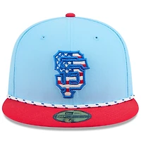 New Era Light Red San Francisco Giants 2025 Fourth of July 59FIFTY Fitted Hat