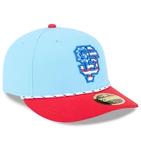 New Era Light Red San Francisco Giants 2025 Fourth of July Low Profile 59FIFTY Fitted Hat