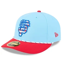 New Era Light Red San Francisco Giants 2025 Fourth of July Low Profile 59FIFTY Fitted Hat