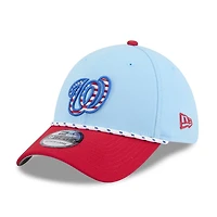 New Era Light Red Washington Nationals 2025 Fourth of July 39THIRTY Flex Hat