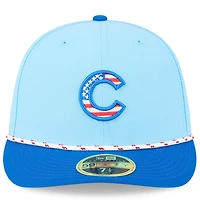 New Era Light Royal Chicago Cubs 2025 Fourth of July Low Profile 59FIFTY Fitted Hat