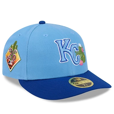 New Era Light Royal Kansas City Royals 2026 Spring Training Low Profile 59FIFTY Fitted Hat