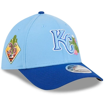 New Era Light Royal Kansas City Royals 2026 Spring Training M-Crown 39THIRTY Flex Hat