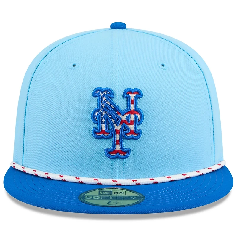 New Era Light Royal New York Mets 2025 Fourth of July 59FIFTY Fitted Hat