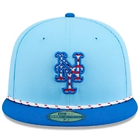 New Era Light Royal New York Mets 2025 Fourth of July 59FIFTY Fitted Hat