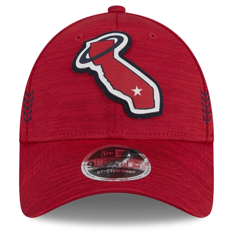 New Era Los Angeles Angels 2024 Clubhouse 9FORTY Adjustable Hat